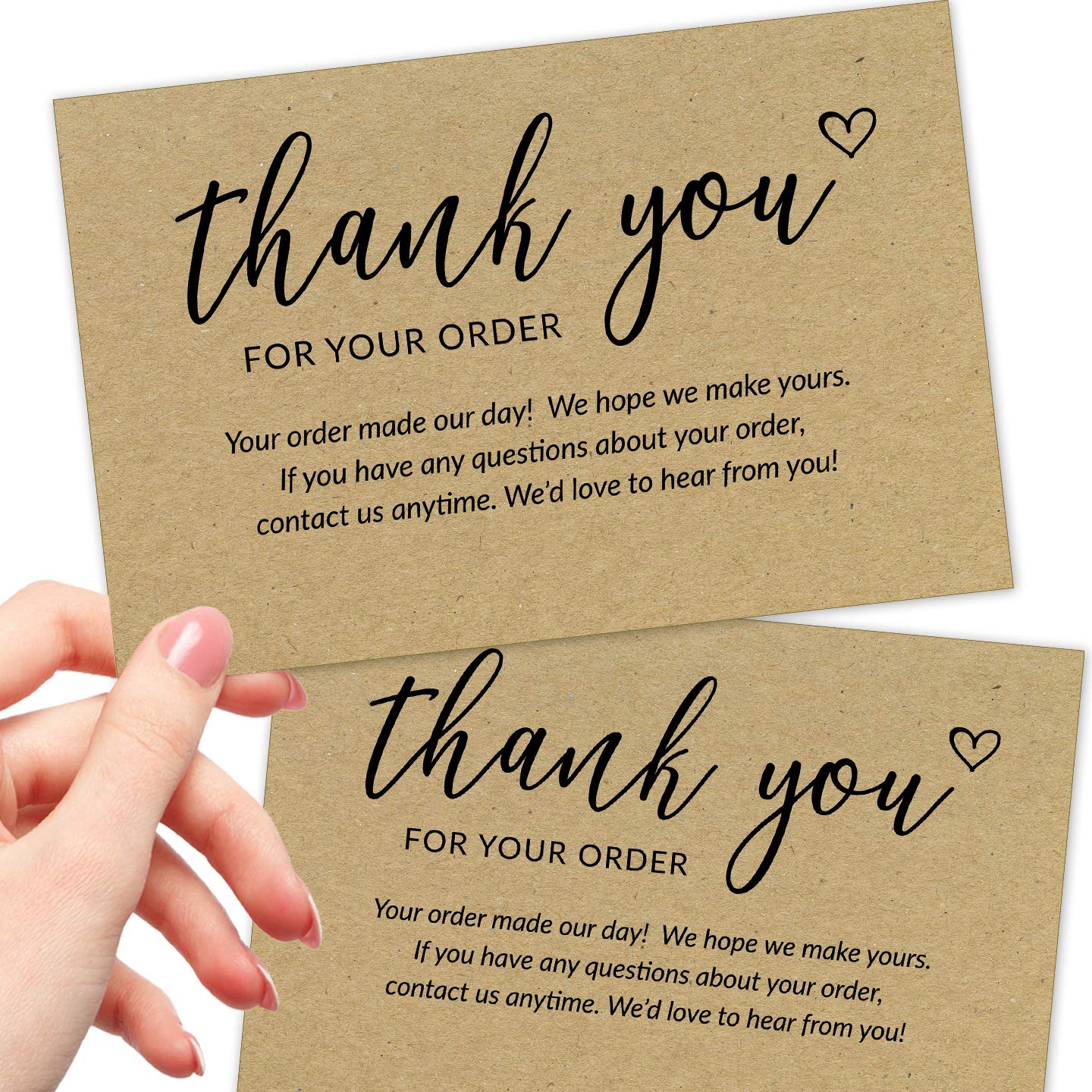 Thank you for your order cards