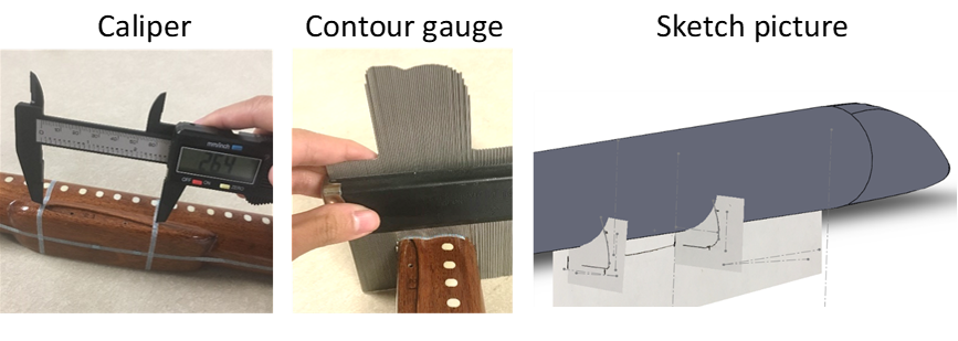 Measurement and model of the wing box - 1.