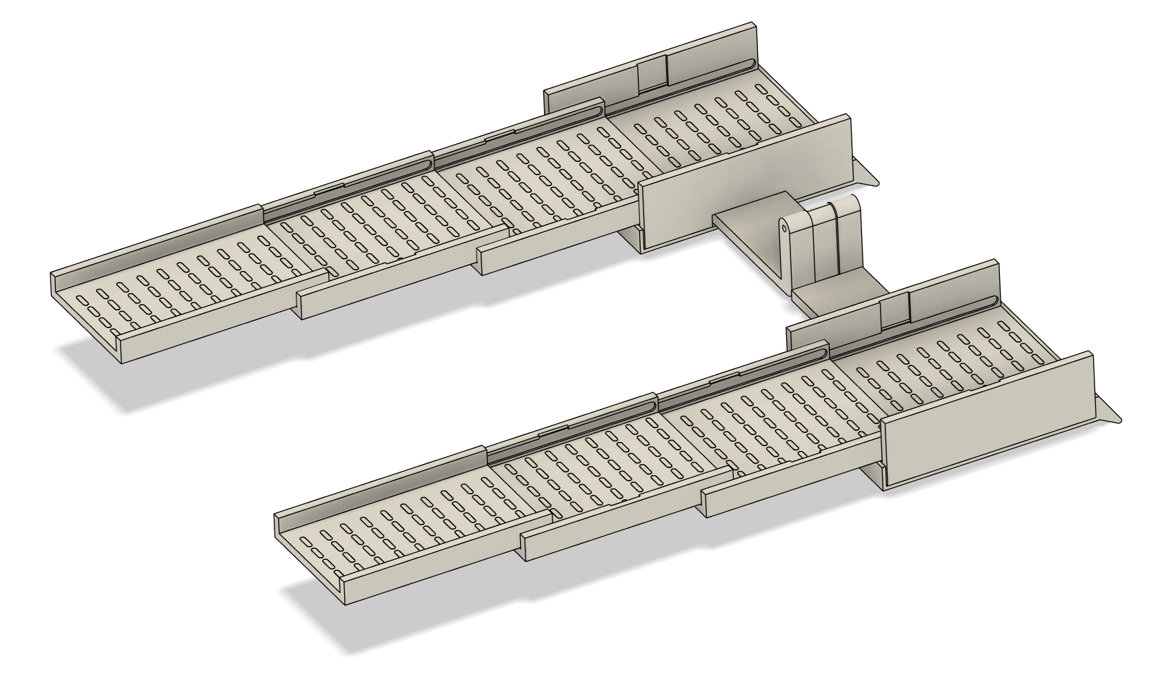 Photo of extended telescopic ramp