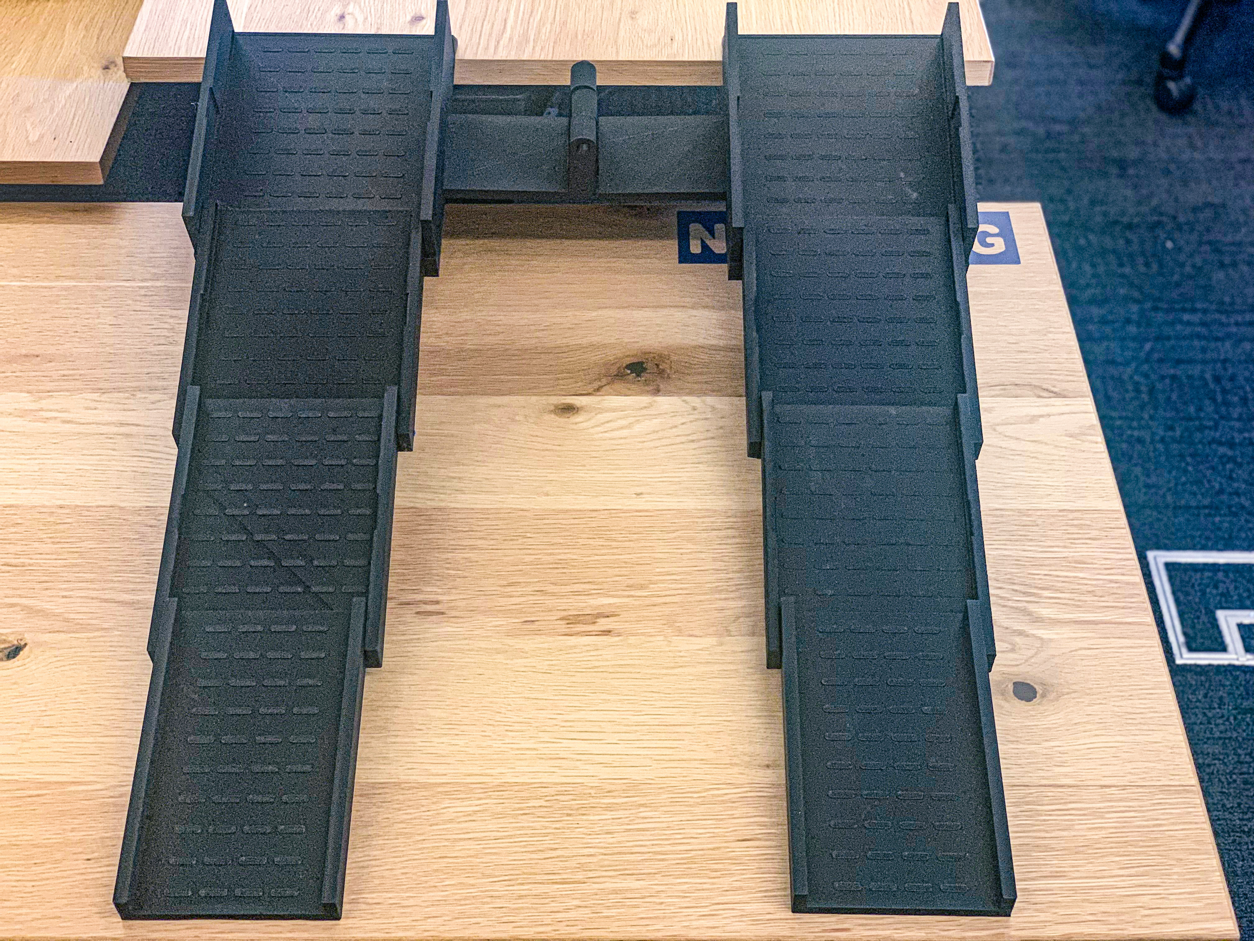 Portable ramp front view extended