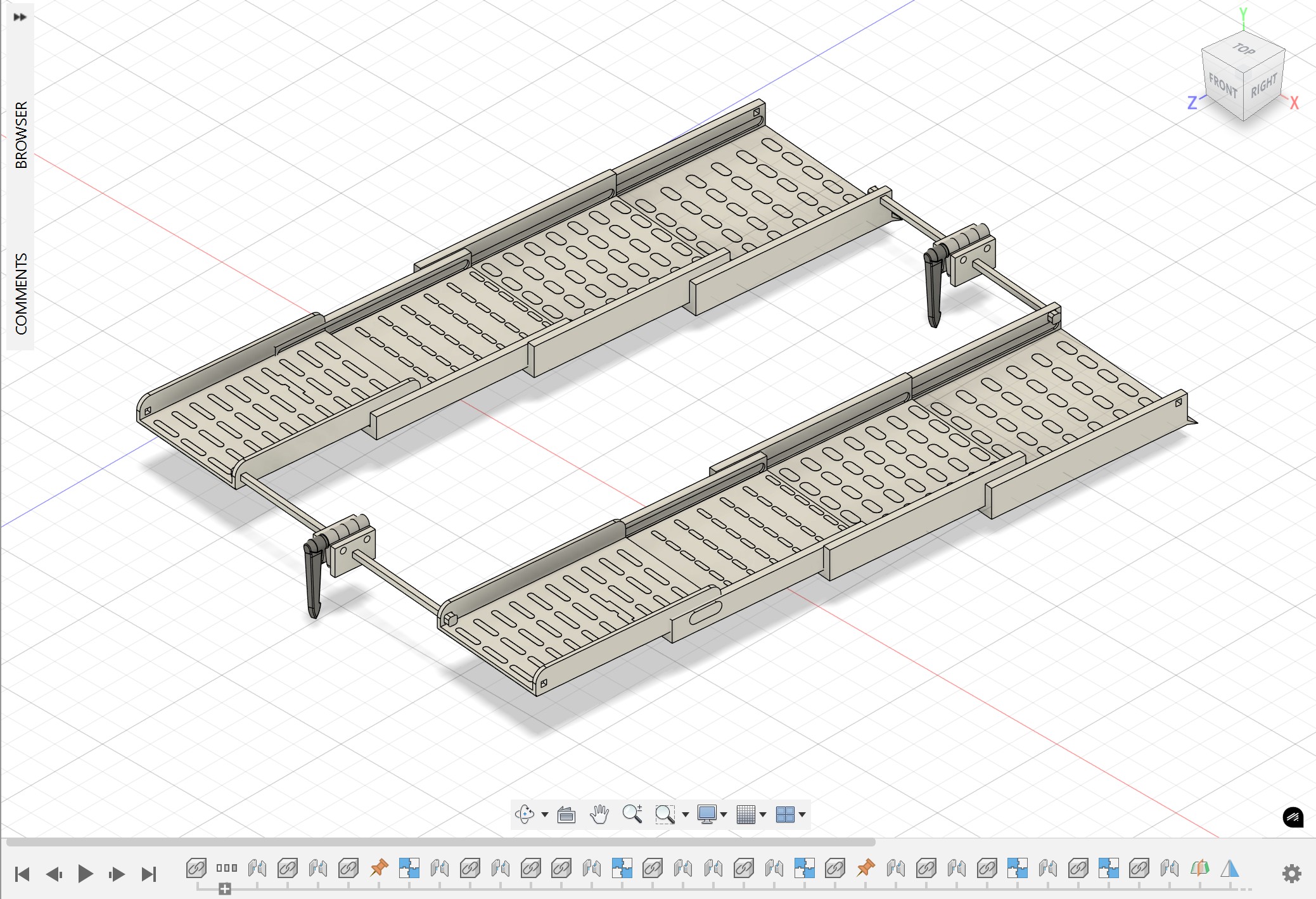 Original CAD model of portable ramp