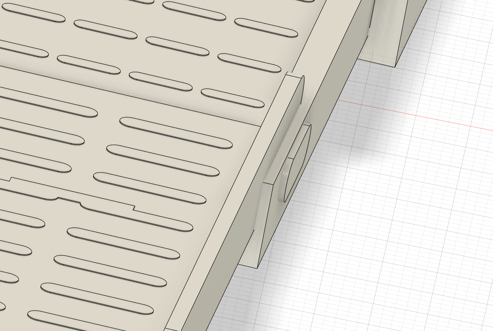 Interfering parts of the ramp assembly