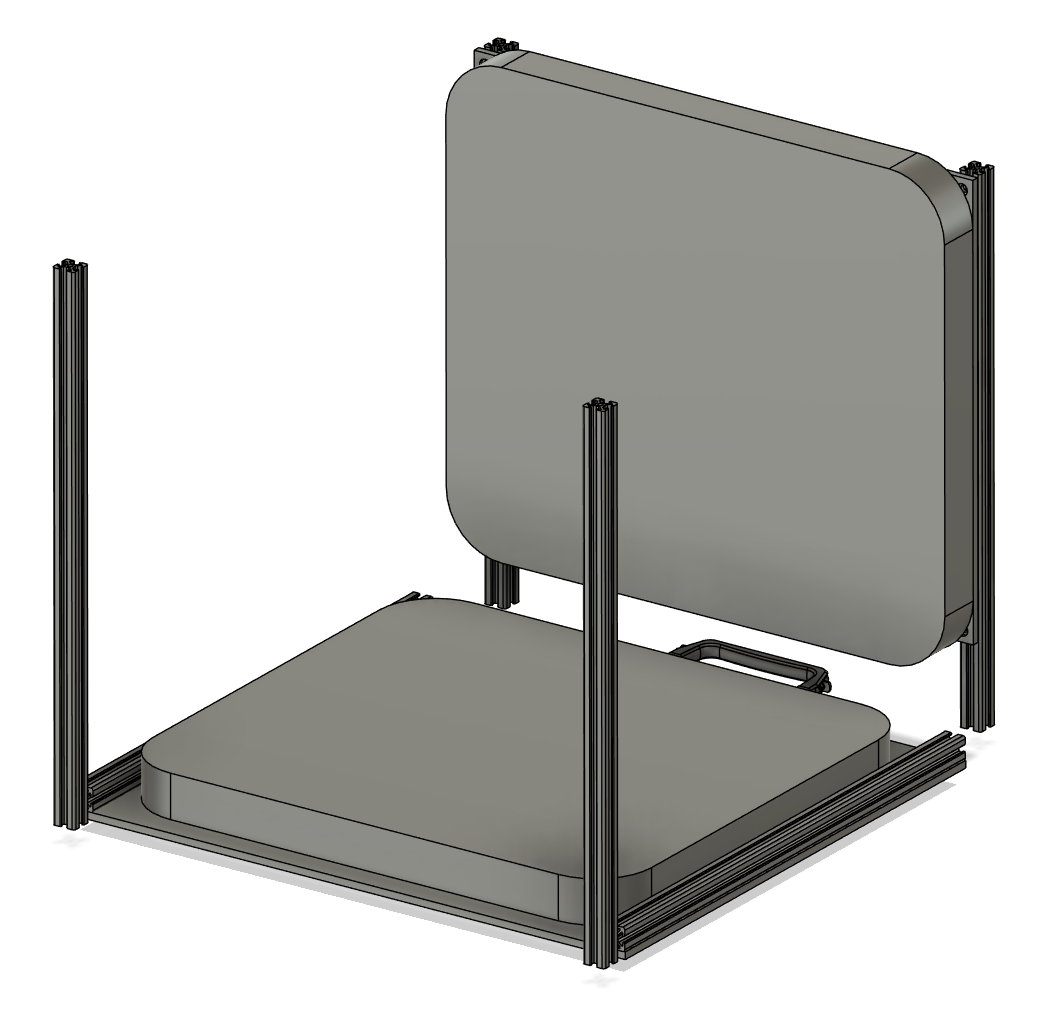 Second version, two poles, chair